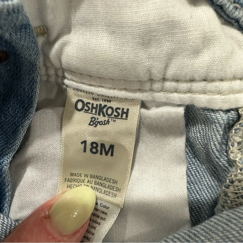 OshKosh B’gosh Floral Patch Overalls